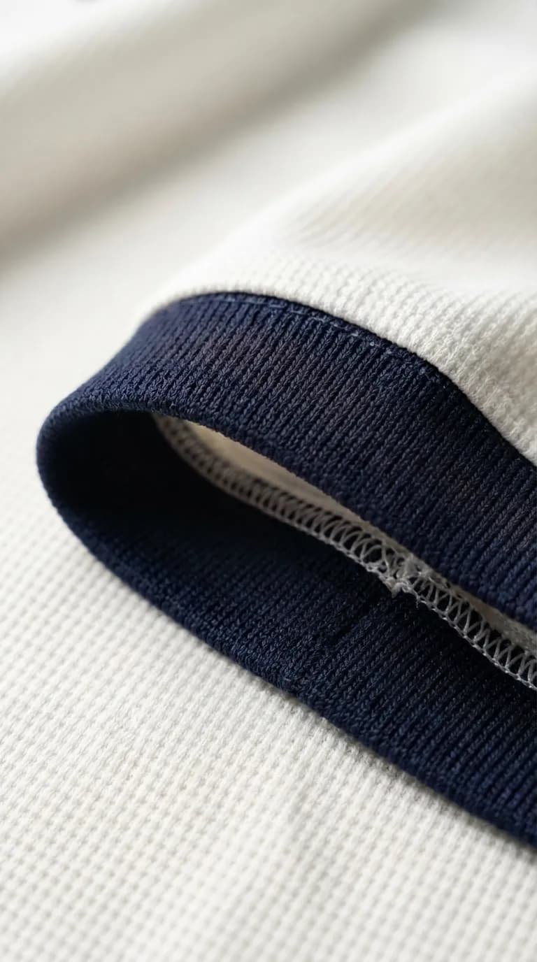 Polo hombre puño azul - 5